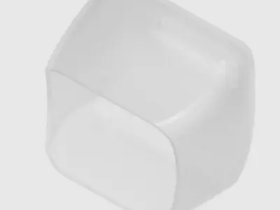 Transparent Bike Visor 3D model