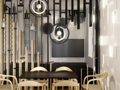 Pendant light System Lamp SKU 4644 Free 3D model