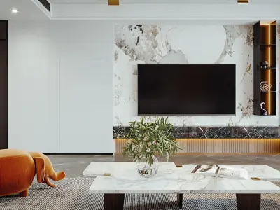 Modern luxury restaurant Free 3D print model