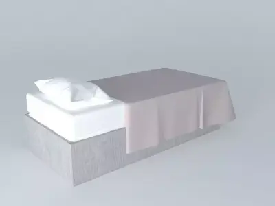 Single Bed - Simple Free 3D model