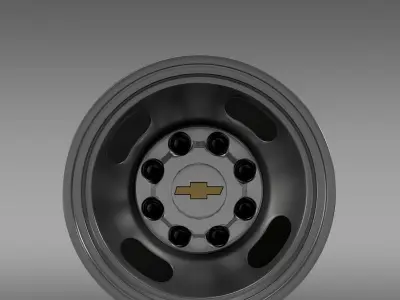 Chevrolet Silverado 3500HD 2008 rear rim 3D model