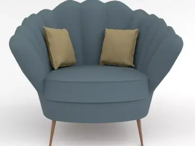 Sofa Chair PBR Multiple Colors Free 3D model