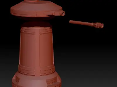 Hoth Turret 3D print model