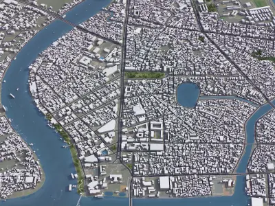 Can Tho Low-poly 3D model