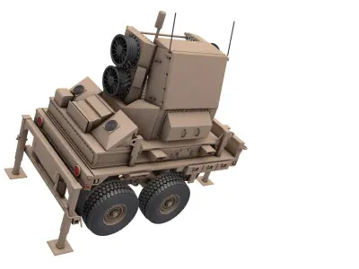 Sentinel A4 Air Defense Radar 3D model