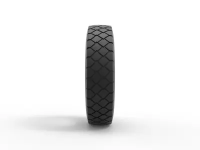 Truck tire 2 Scale 1 to 25 3D print model