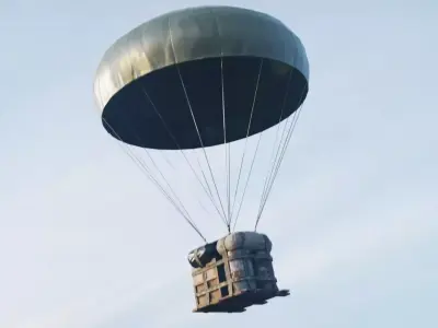 Game model Air Drop Low-poly  Low-poly 3D model