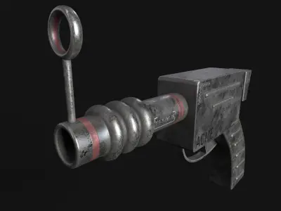 sci fi ray gun Free low-poly 3D model