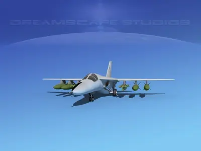 General Dynamics FB-111 Aardvark V06 3D model