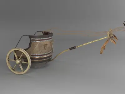 PHOTOREALISTIC EGYPT BATTLE CHARIOT 3D model