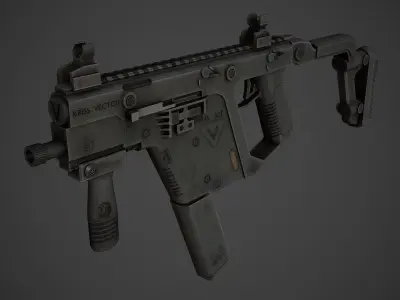 KRISS Vector Low Poly Low-poly 3D model