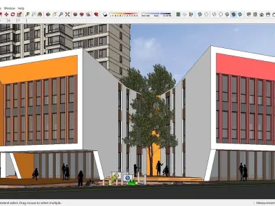 Sketchup Kindergarten C1 3D model