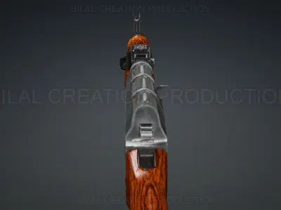 AK 47 RIFLE Low-poly 3D model