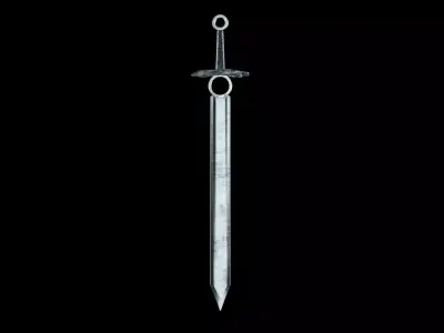 Sci-Fi and Medieval Sword Low-poly 3D model