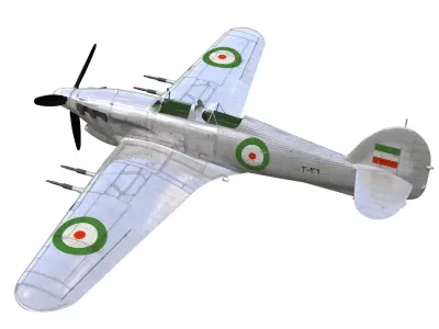 Hawker Hurricane Trainer MK2c 3D model
