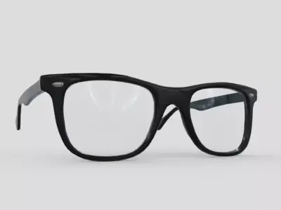 Glasses 2 Low-poly 3D model