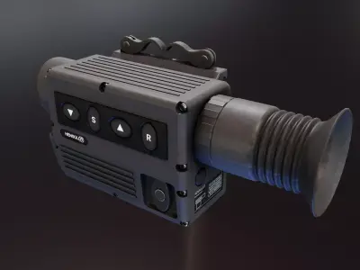 Fire Control Optic System FLV 4x30 Low-poly 3D model