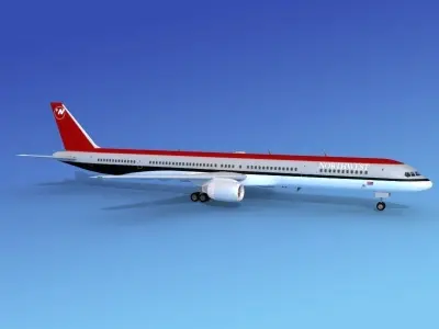 Boeing 757-300 Northwest Airlines 1 3D model
