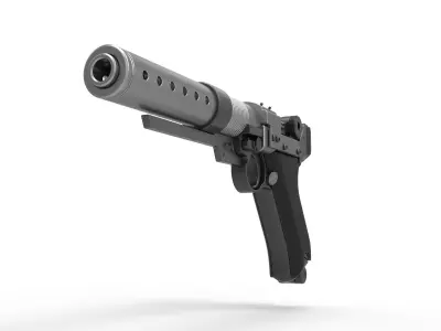 Blaster pistol A-180 from the movie Rogue One A Star Wars Story 3D model