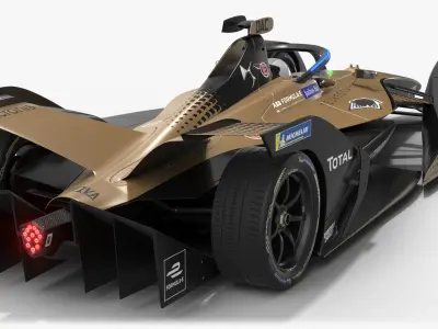 DS Techeetah Formula E Season 2020 2021 Race Car 3D model