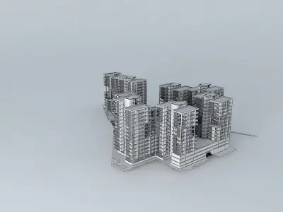 housing complex 3D model