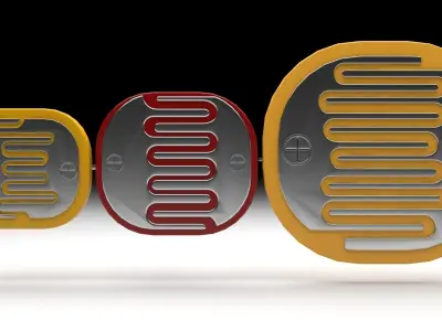 Photoresistors 3D model