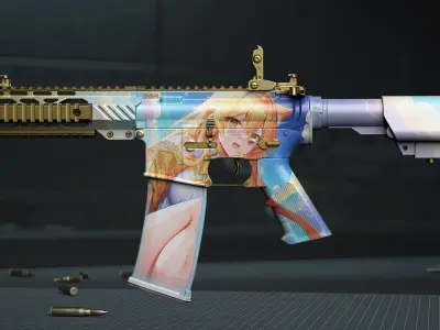 AR15 Anime- assault rifle 3D model