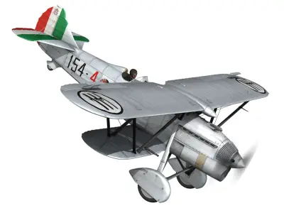 Fiat CR 32 - Italy Airforce - 154 Squadriglia 3D model