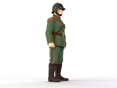 Male Toy Soldier 3D model