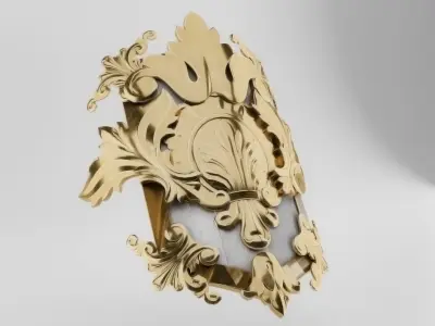 Medieval Royal Shield 3D model