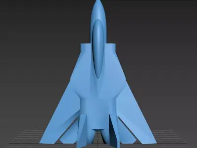 Printable fighter toy and key ring 3D print model