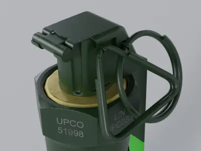 M84 Stun Grenade Game Ready Low-poly 3D model