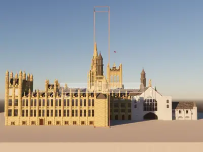 Palace of Westminster - does not include Big Ben 3D model