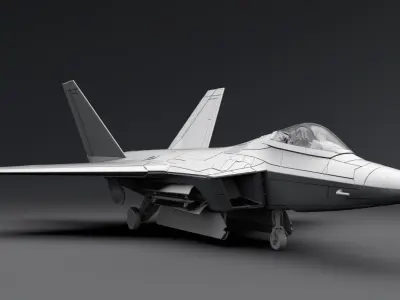 f22 Raptor Scale model 3D print model