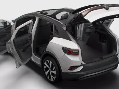 VW ID 4 Commercial HQInterior 2025 3D model