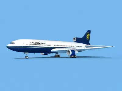 Lockheed L-1011 TriStar Claedonian 3D model