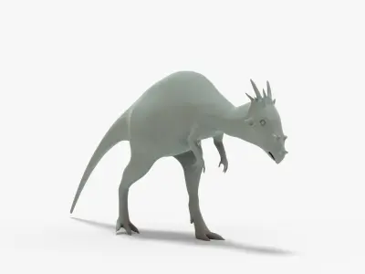 Dracorex Rigged Basemesh Low-poly 3D model
