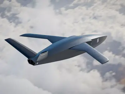 Helsing CA-1 Europa Low-poly 3D model