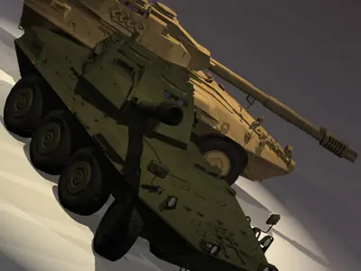 Centauro B1 tank destroyer 3D model