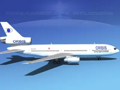 Douglas DC-10 Orbis 3D model