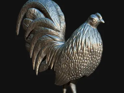3D Print Rooster 3D model