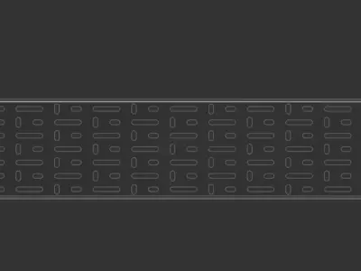 Cable Tray 150mm x 3000mm TYPE2 3D model
