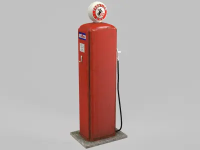 Gas Station 3D model 12