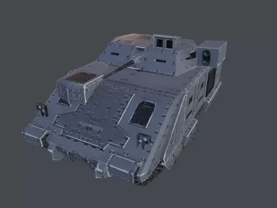 Bradley Tank Low-poly 3D model