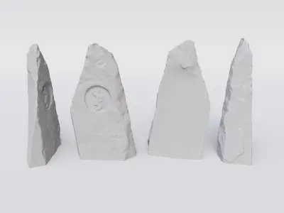 Ancient Monolith Structure 3D model