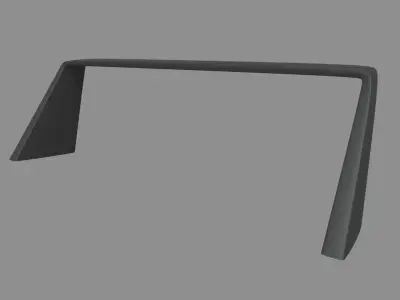 Car Spoiler 018 Low-poly 3D model