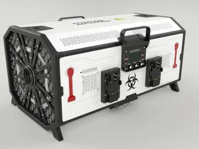 Nuclear Weapon Portable Box Bomb 3D model