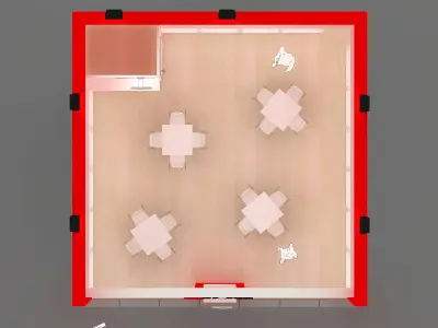 Exhibition Stand - ST0041 3D model