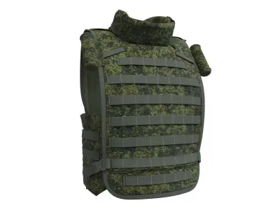 Russian Army Bulletproof Vest 6b45 Ratnik - Marvelous Designer 3D model