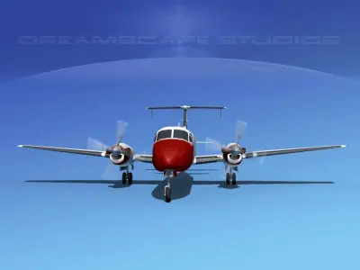 Beechcraft 1900C V14 3D model